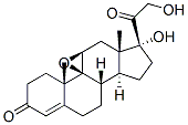 9(11)-EPOXIDE HYDROCORTISONE 结构式