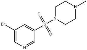 1-(5-broMopyridin-3-ylsulfonyl)-4-Methylpiperazine 结构式