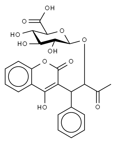 10-羟基华法林 BETA-D-葡糖苷酸 结构式