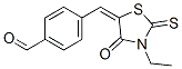 4-[(3-ETHYL-4-OXO-2-THIOXO-1,3-THIAZOLIDIN-5-YLIDENE)METHYL]BENZALDEHYDE 结构式