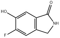 5-FLUORO-2,3-DIHYDRO-6-HYDROXY-1H-ISOINDOL-1-ONE 结构式