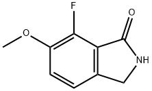 7-氟-6-甲氧基异吲哚啉-1-酮 结构式