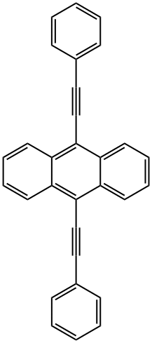 9,10-双苯乙炔基蒽 结构式