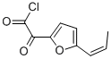 2-Furanacetyl chloride, alpha-oxo-5-(1-propenyl)- (9CI) 结构式