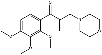 2-morpholinomethyl-2',3',4'-trimethoxyacrylophenone 结构式
