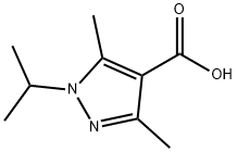 1-isopropyl-3,5-dimethyl-1H-pyrazole-4-carboxylic acid 结构式