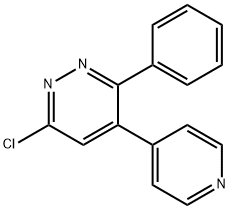 3-氯-5-吡啶基-6-苯基哒嗪 结构式