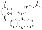 (beta-Dimethylaminoethyl)aminoacetyl-10-phenothiazine maleate 结构式