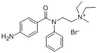 (2-(p-Amino-N-phenylbenzamido)ethyl)diethylmethylammonium bromide 结构式