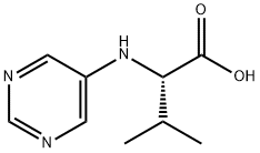 (S)-3-Methyl-2-(pyriMidin-5-ylaMino)butanoic acid 结构式