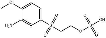 2-氨基苯甲醚-4-羟乙基砜基硫酸酯 结构式