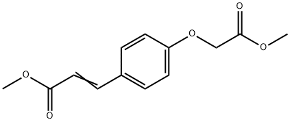 2-PROPENOIC ACID, 3-[4-(2-METHOXY-2-OXOETHOXY)PHENYL]-, METHYL ESTER 结构式