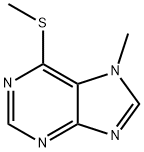 7-Methyl-6-methylthio-7H-purine 结构式