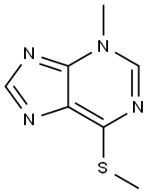 3-Methyl-6-methylthio-3H-purine 结构式