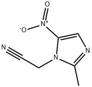 2-Methyl-5-nitro-1H-imidazole-1-acetonitrile 结构式