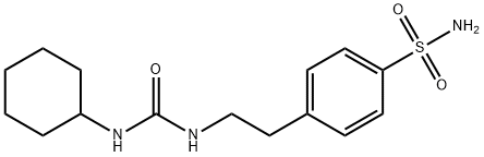 4-[2-[[(环己基氨基)羰基]氨基]乙基]苯磺酰胺 结构式