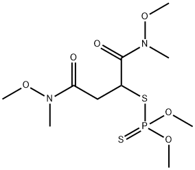 Dithiophosphoric acid S-[1,2-bis[[methoxy(methyl)amino]carbonyl]ethyl]O,O-dimethyl ester 结构式