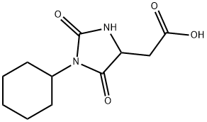 (1-环己基-2,5-二氧代-咪唑啉-4-基)-乙酸 结构式