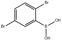 2,5-二溴苯硼酸 结构式