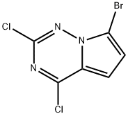 7-溴-2,4-二氯吡咯并[2,1-F][1,2,4]三嗪 结构式