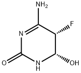 2(1H)-Pyrimidinone,4-amino-5-fluoro-5,6-dihydro-6-hydroxy-,cis-(9CI) 结构式