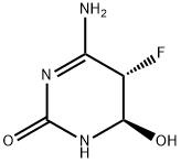 2(1H)-Pyrimidinone,4-amino-5-fluoro-5,6-dihydro-6-hydroxy-,trans-(9CI) 结构式