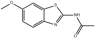 N-(6-甲氧基苯并[D]噻唑-2-基)乙酰胺 结构式