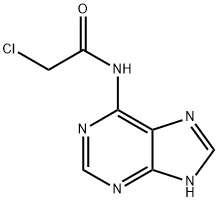 2-Chloro-N-(1H-purin-6-yl)acetamide 结构式