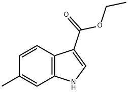 6-甲基-1H-吲哚-3-羧酸乙酯 结构式