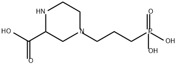 4-(3-膦酰基丙基)哌嗪-2-羧酸 结构式