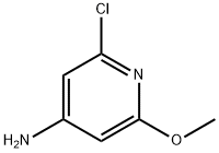 2-氯-6-甲氧基-4-吡啶胺 结构式