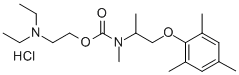 N-(1-Mesityloxy-2-propyl)-N-methylcarbamic acid, 2-(diethylamino)ethyl  ester, hydrochloride 结构式