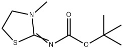 tert-Butyl N-(3-methyl-2-thiazolidinylidene)carbamate 结构式