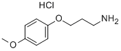 3-(4-甲氧基苯氧基)丙-1-胺,盐酸 结构式