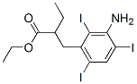 ethyl 2-[(3-amino-2,4,6-triiodo-phenyl)methyl]butanoate 结构式