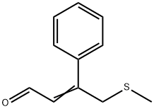 2-(METHYLTHIO)METHYL-3-PHENYL-2-PROPENAL 结构式