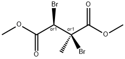 Butanedioic acid, 2,3-dibromo-2-methyl-, dimethyl ester, (R*,R*)- (9CI) 结构式