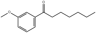 1-(3-甲氧苯基)-1-庚酮 结构式