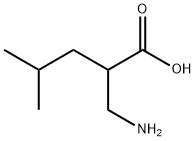 2-(氨基甲基)-4-甲基戊酸 结构式