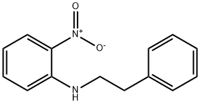 (2-硝基苯基)-(2-苯基乙基)胺 结构式