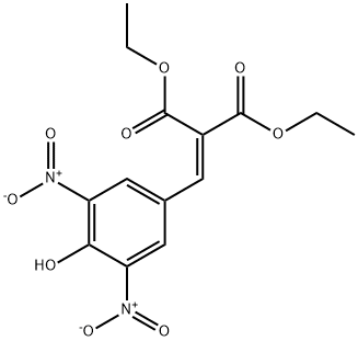 2-(4-HYDROXY-3,5-DINITRO-BENZYLIDENE)-MALONIC ACID DIETHYL ESTER 结构式