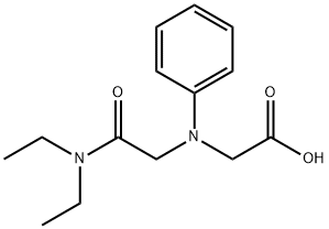 [[2-(diethylamino)-2-oxoethyl](phenyl)amino]acetic acid 结构式