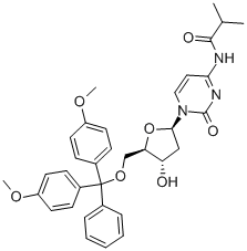 5'-O-(二甲氧基三苯甲基)-N-异丁酰基-2'-脱氧胞苷 结构式