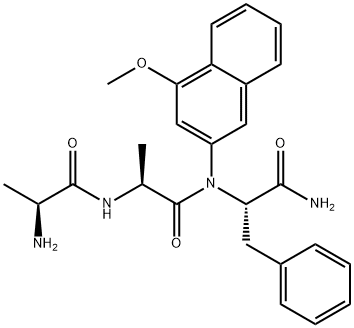 H-ALA-ALA-PHE-4M-BETA-NA 结构式