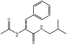 alpha-Acetamido-N-isobutyl-beta-phenylacrylamide 结构式