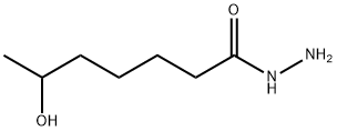 Heptanoic  acid,  6-hydroxy-,  hydrazide 结构式