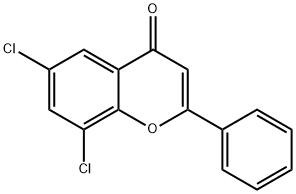 6,8-DICHLOROFLAVONE 结构式