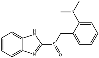 2-((2-dimethylaminobenzyl)sulfinyl)benzimidazole 结构式