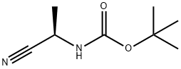 (R)-1-氰基乙基氨基甲酸叔丁酯 结构式