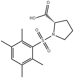 1-(2,3,5,6-四甲基苯基磺酰基)-L-脯氨酸 结构式